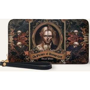 "The Picture Of Dorian Gray" Wallet Horror Goth Halloween Oscar Wilde New